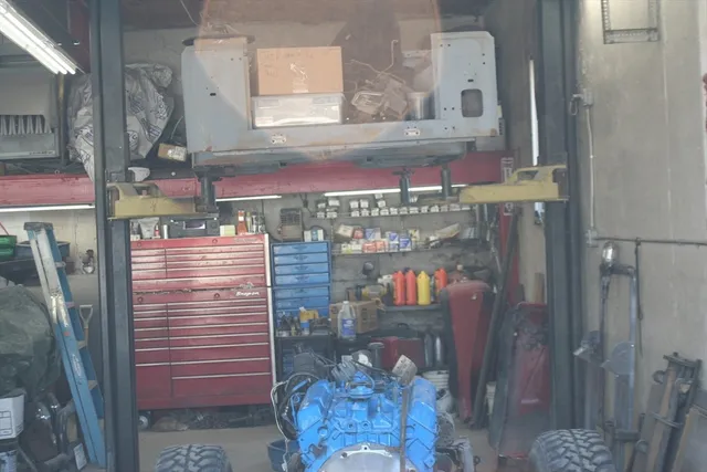 a view of water heater room