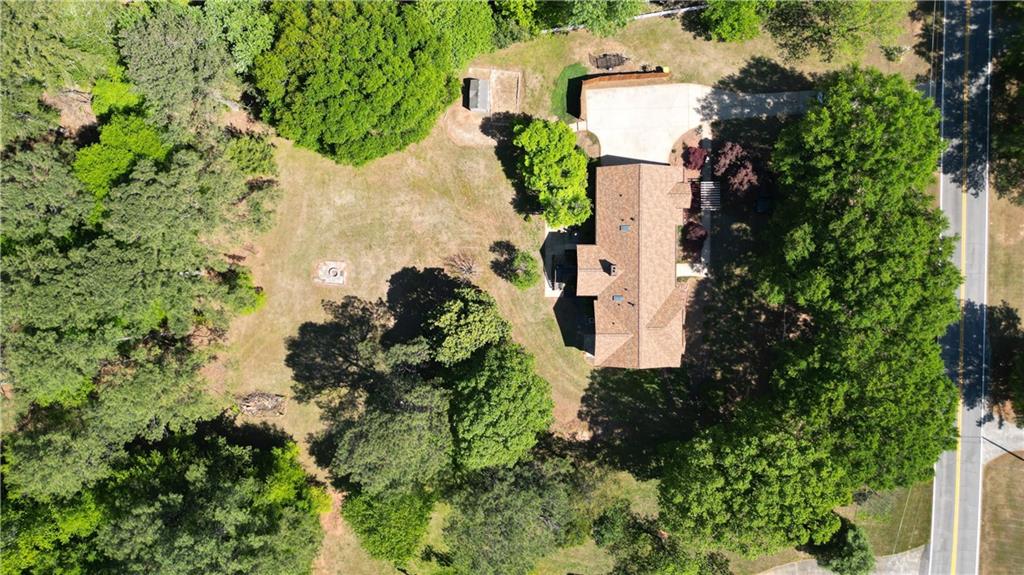 130 Hawn Road Fayetteville, GA 30215 - Photo 54 of 67 an aerial view of residential house with outdoor space