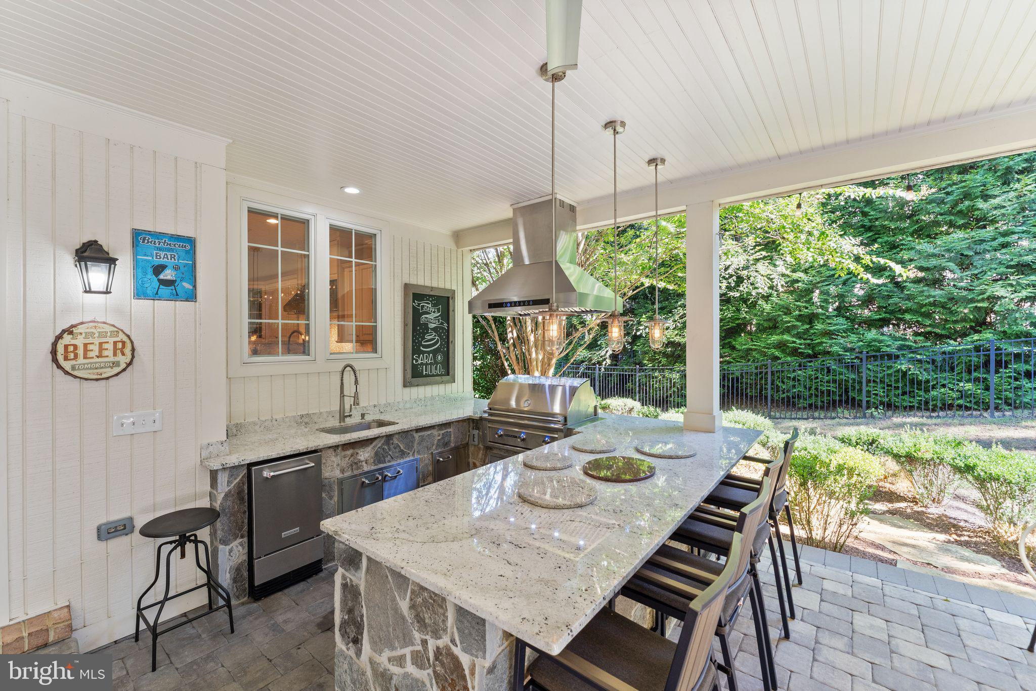 9603 Thistle Ridge Lane Vienna, VA 22182 - Photo 61 of 73 a view of a dining room with furniture window and outside view