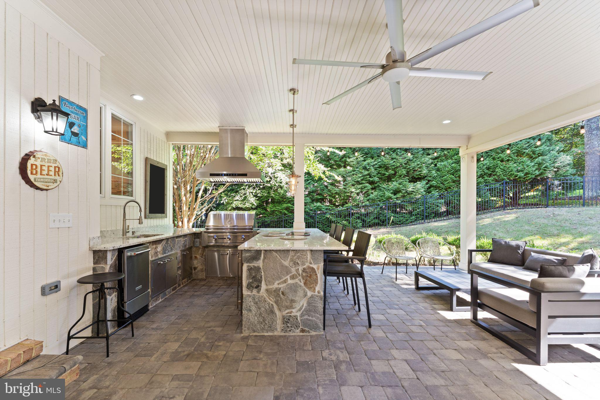 9603 Thistle Ridge Lane Vienna, VA 22182 - Photo 62 of 73 a view of a dining room with furniture window and outside view