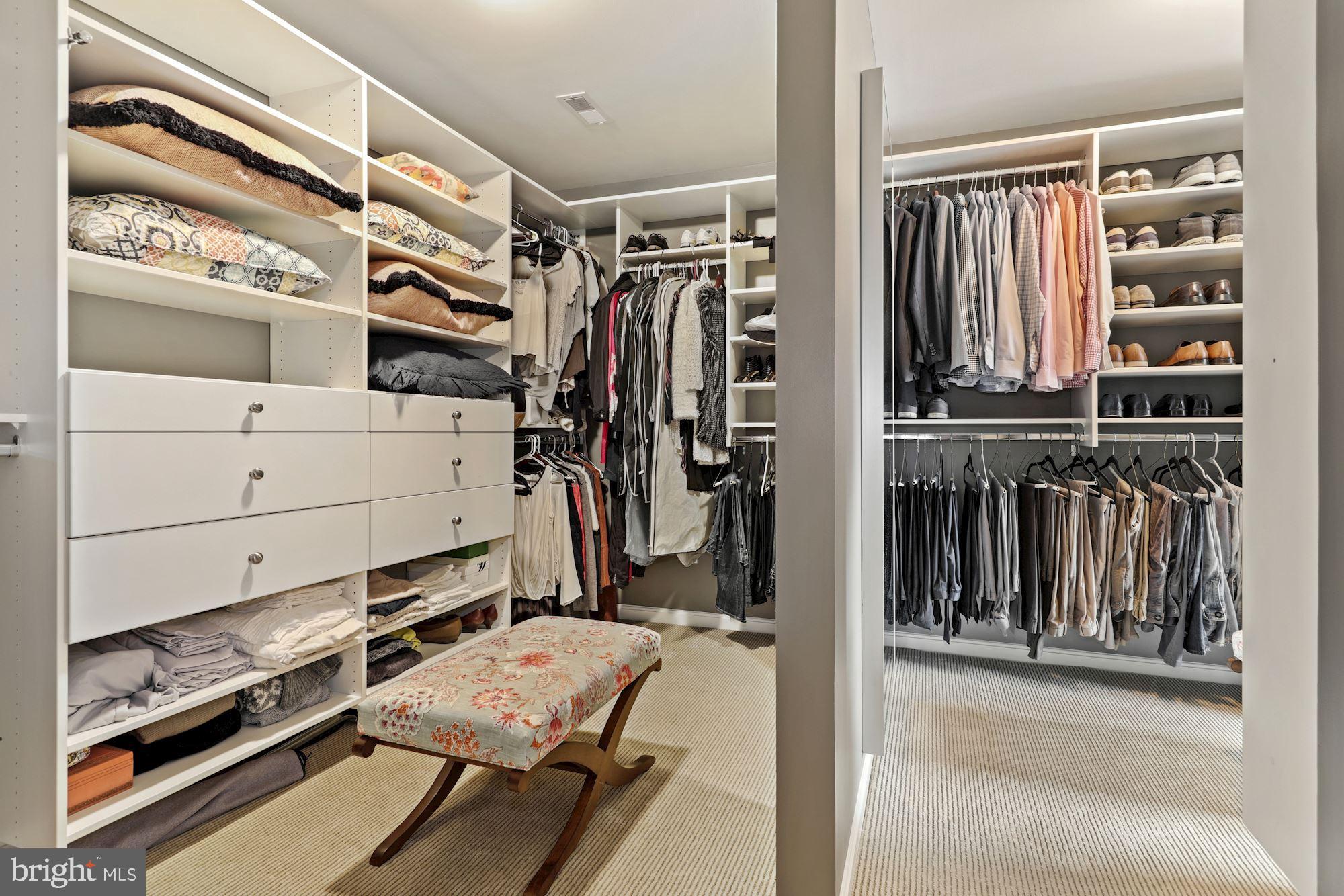 5821 Plainview Road Bethesda, MD 20817 - Photo 22 of 46 Primary suite has 2 spacious walk-in closets