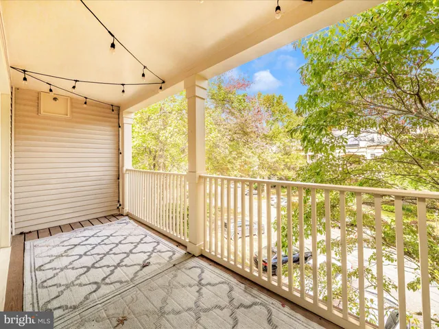 a view of a balcony with outdoor space