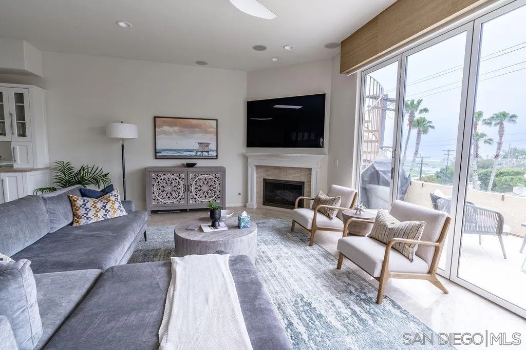 2508 Manchester Avenue Cardiff, CA 92007 - Photo 12 of 75 a living room with furniture fireplace and a large window