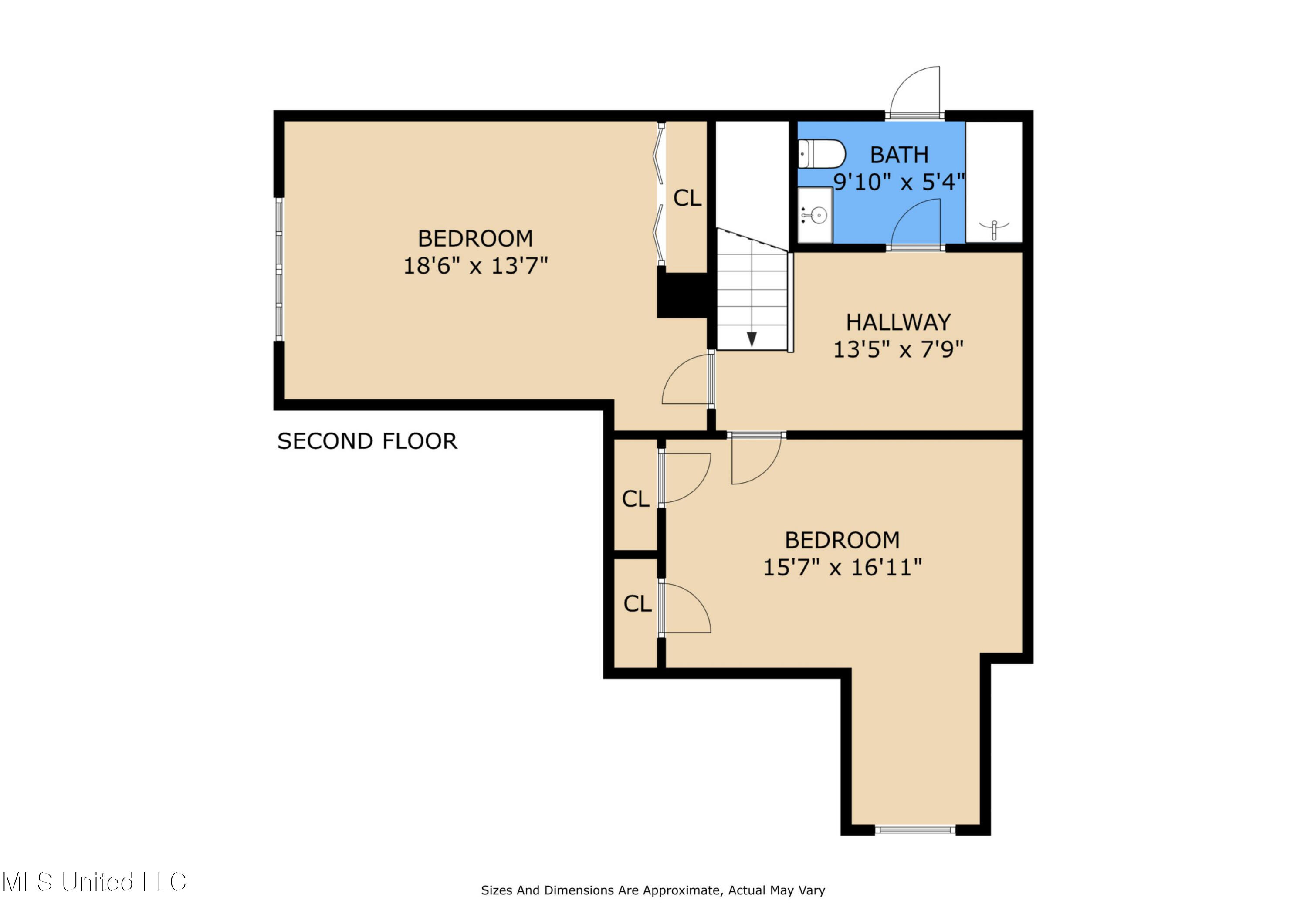 19 Long Lake Carriere, MS 39426 - Photo 36 of 39 Second floor flooriplan 19 Long Lake
