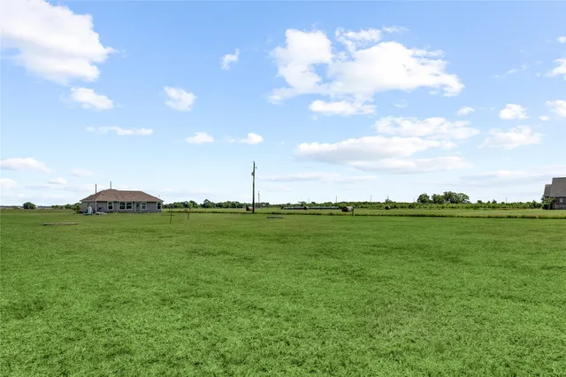 a view of a house with a yard and a large tree