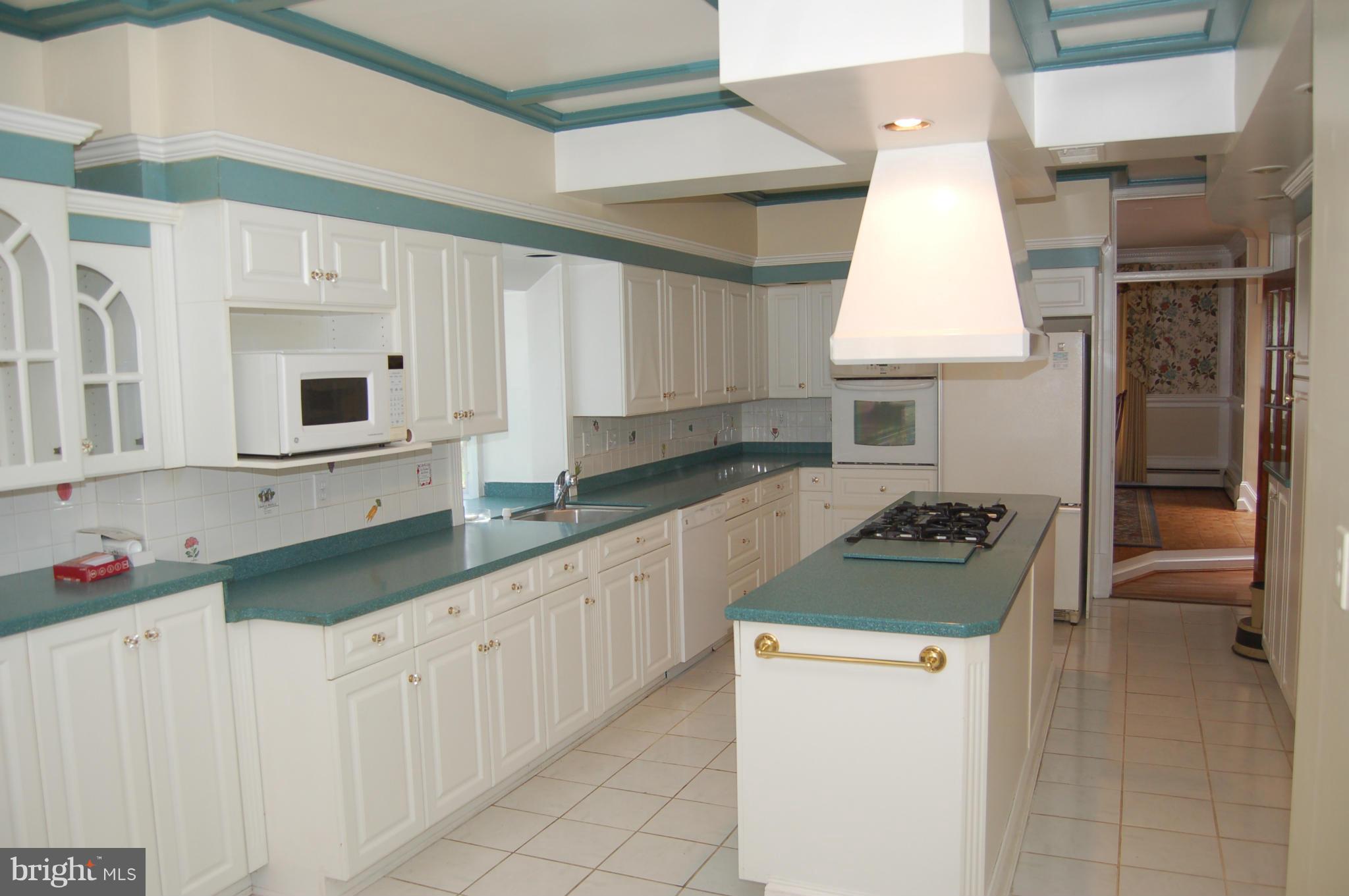 8712 Brickyard Road Potomac, MD 20854 - Photo 9 of 30 a kitchen with granite countertop a sink stove and cabinets