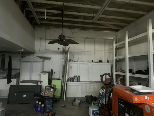 a view of storage and utility room