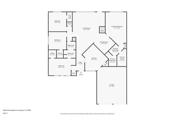 $1,895 | 2406 Heathergold Drive, Houston, TX 77084