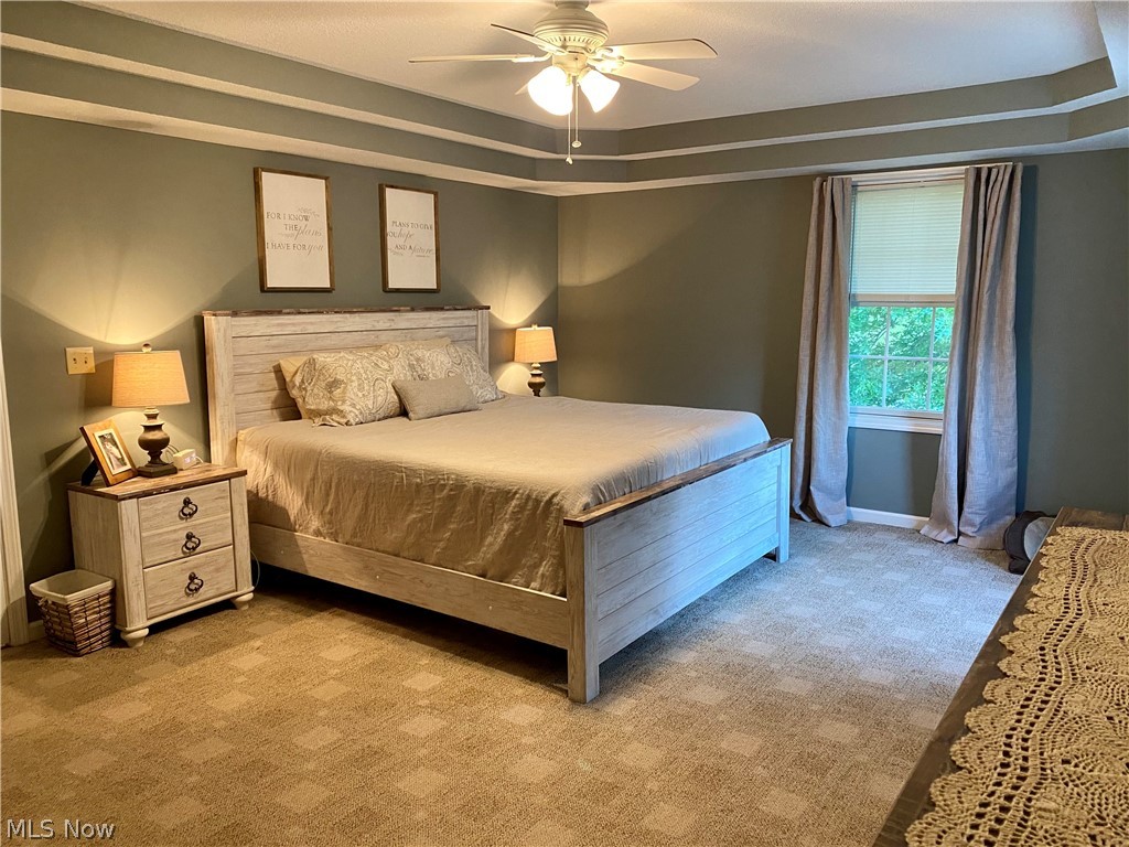 3563 Gorsuch Road Nashport, OH 43830 - Photo 8 of 32 Large master bedroom suite with tray ceilings and soft soothing paint scheme