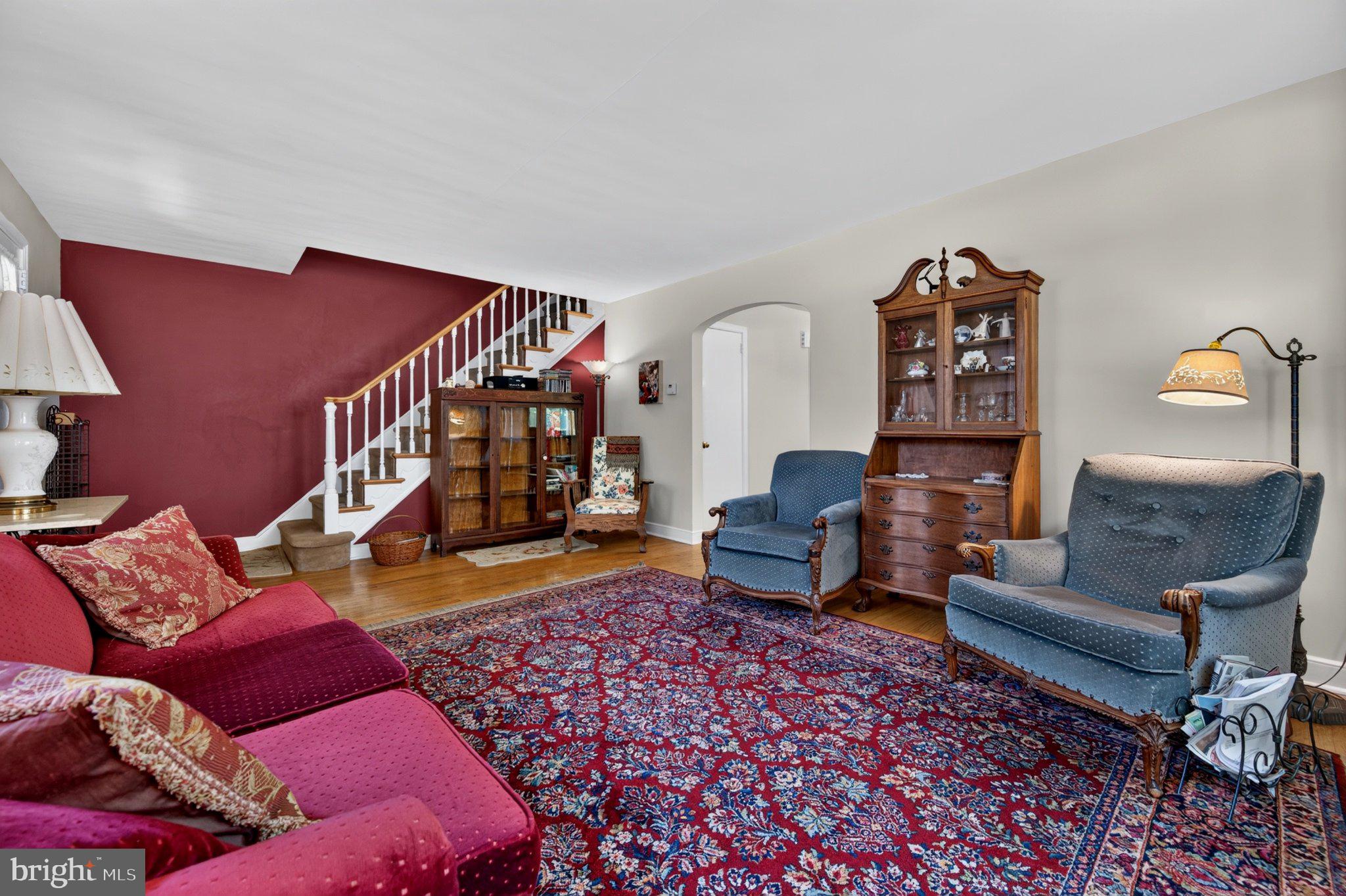 128 Boncouer Road Cheltenham, PA 19012 - Photo 6 of 31 Charming living space with vintage flair.