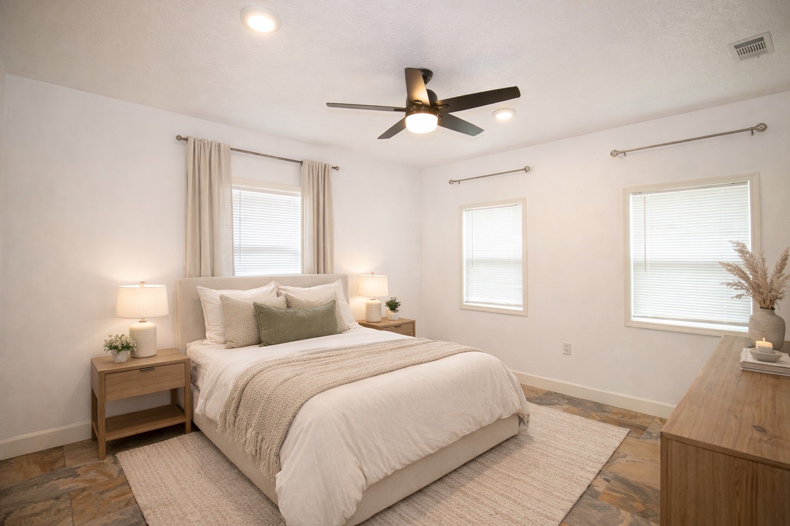 1245 4th Street Hempstead, TX 77445 - Photo 14 of 24 a bedroom with a large bed and a window