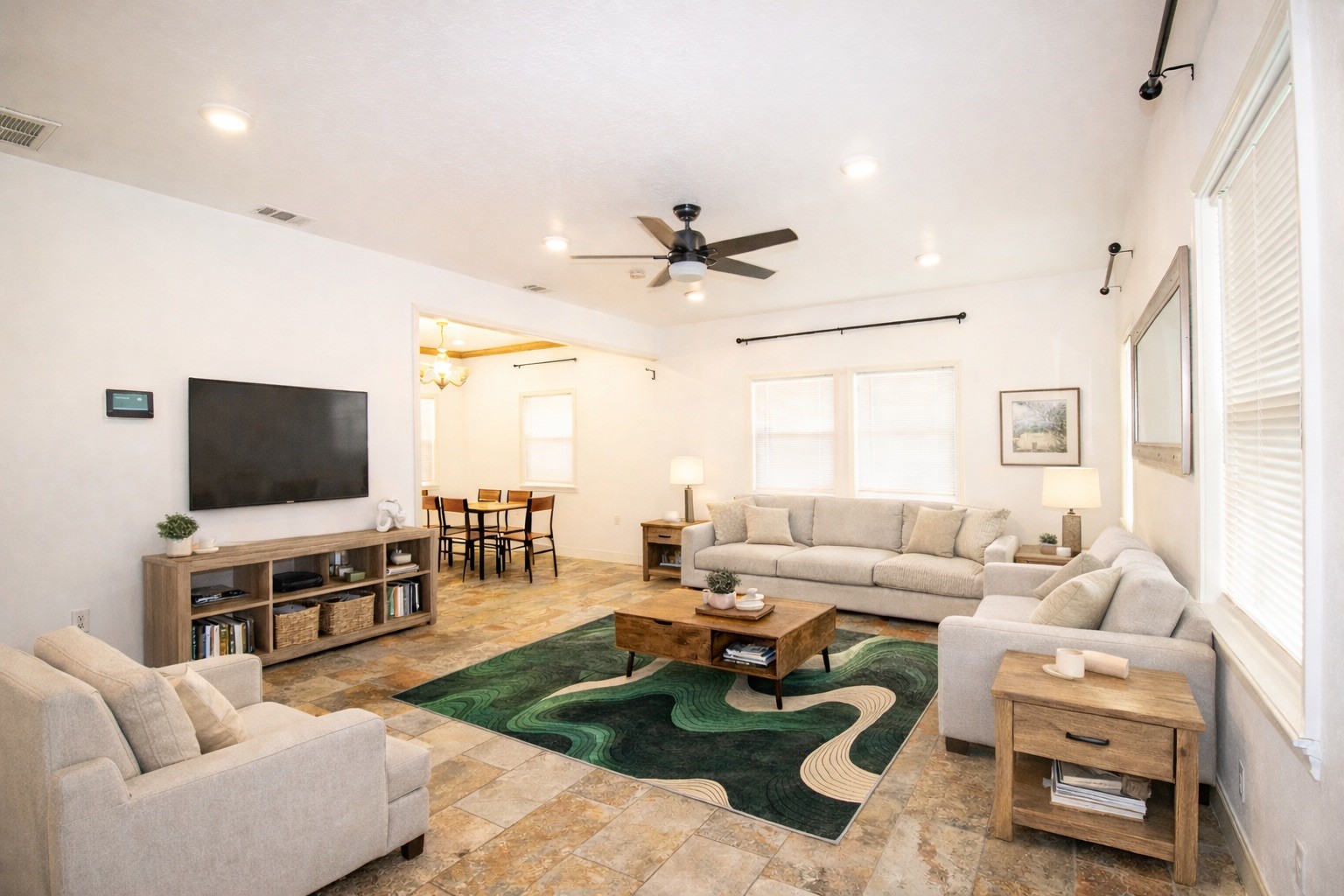 1245 4th Street Hempstead, TX 77445 - Photo 4 of 24 a living room with furniture and a flat screen tv