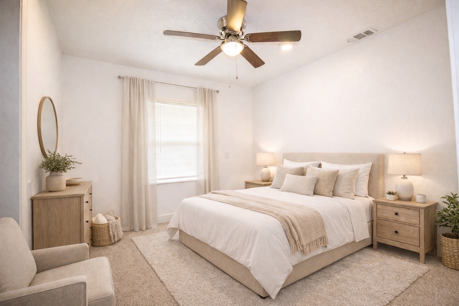 1245 4th Street Hempstead, TX 77445 - Photo 10 of 24 a bedroom with a bed and a couch