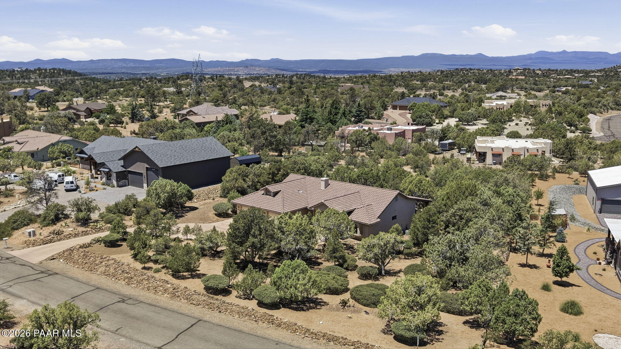 5625 Deer Spring Place Prescott, AZ 86305 - Photo 42 of 58 43-Aerial Front
