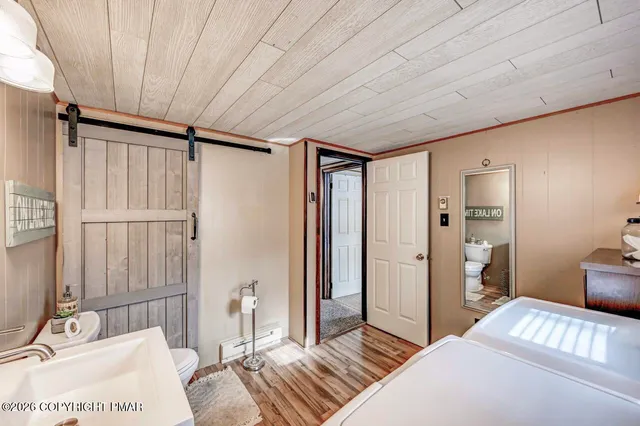 a room with storage and utility