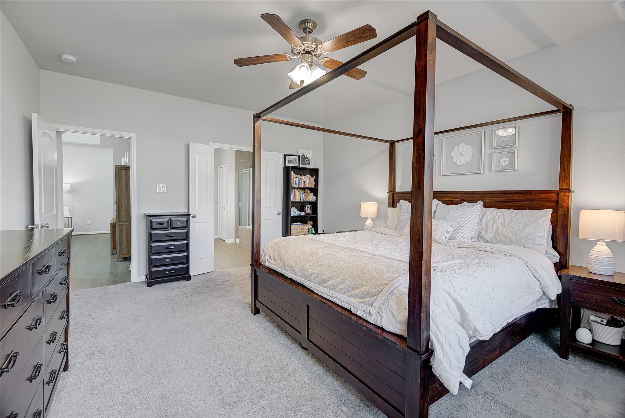 6014 Prince Place Drive Rosenberg, TX 77471 - Photo 12 of 28 Another view of the primary bedroom shows just how spacious and flexible the room is, easily accommodating a variety of furniture layouts.