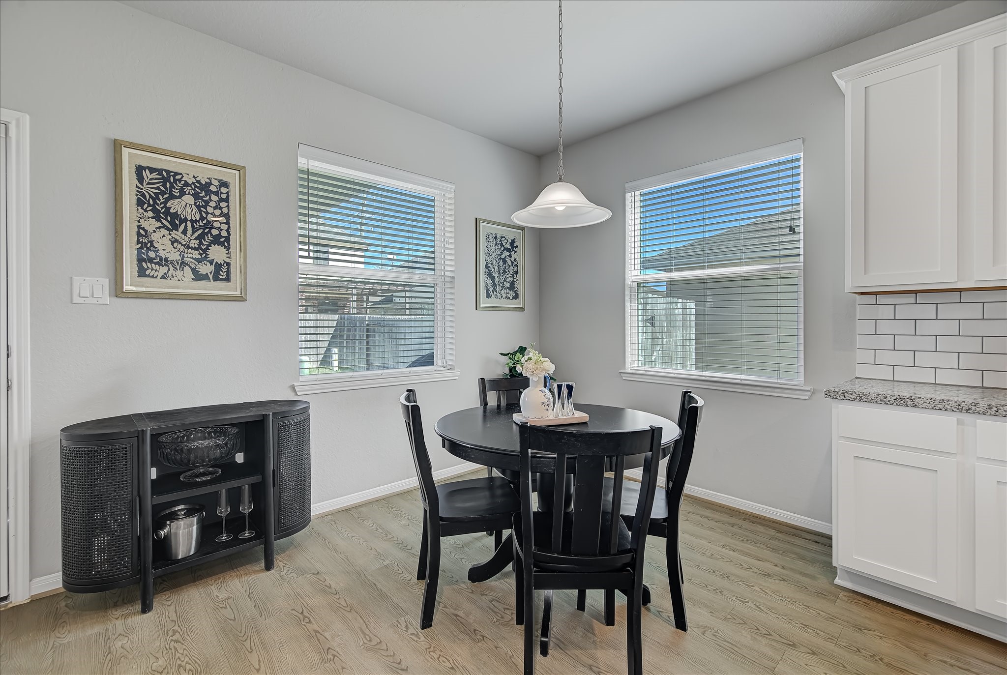 6014 Prince Place Drive Rosenberg, TX 77471 - Photo 10 of 28 The dining area sits just off the kitchen and enjoys great natural light, creating a comfortable space for everyday meals or hosting special occasions.