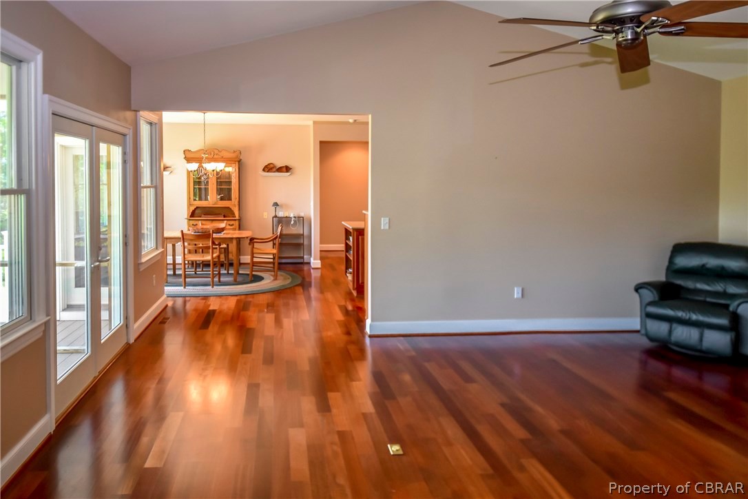 1789 Western Branch Road Lancaster, VA 22503 - Photo 4 of 33 LIVING ROOM LOOKING INTO KITCHEN
