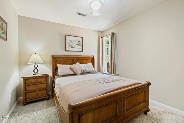a view of a balcony with wooden floor