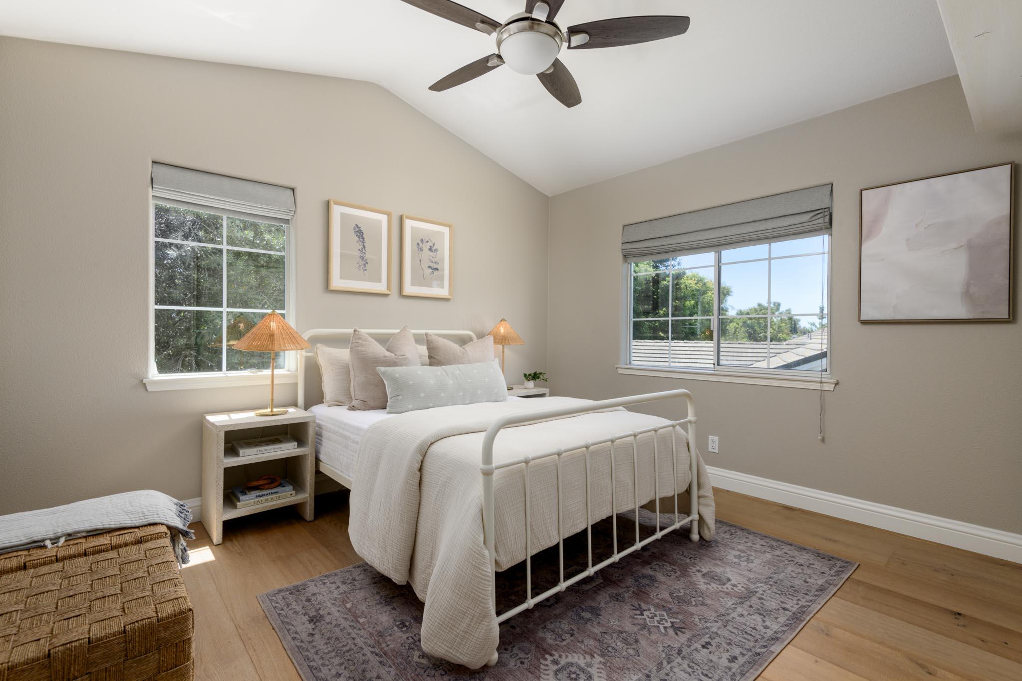 200 Oak View Lane Santa Barbara, CA 93111 - Photo 18 of 35 a bedroom with a bed and window