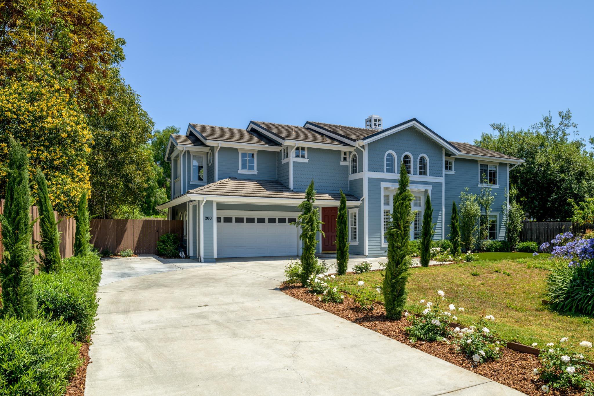 200 Oak View Lane Santa Barbara, CA 93111 - Photo 32 of 35 a front view of a house with a yard