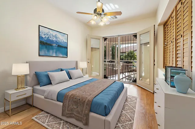 a view of an ocean and beach