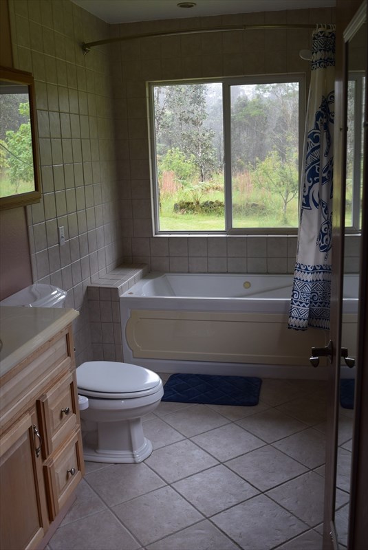 11-2855 Kaleponi Road Mountain View, HI 96771 - Photo 15 of 19 a bathroom with a toilet a sink and a bathtub