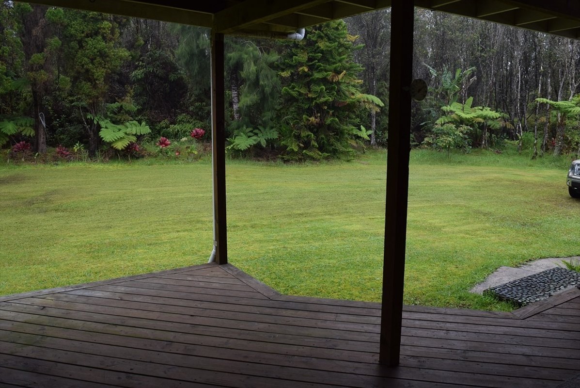 11-2855 Kaleponi Road Mountain View, HI 96771 - Photo 16 of 19 a view of a deck with a yard
