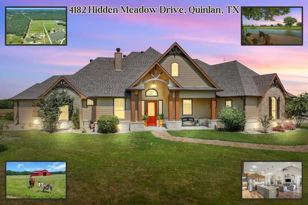 $900,000 | 4182 Hidden Meadow Drive, Quinlan, TX 75474