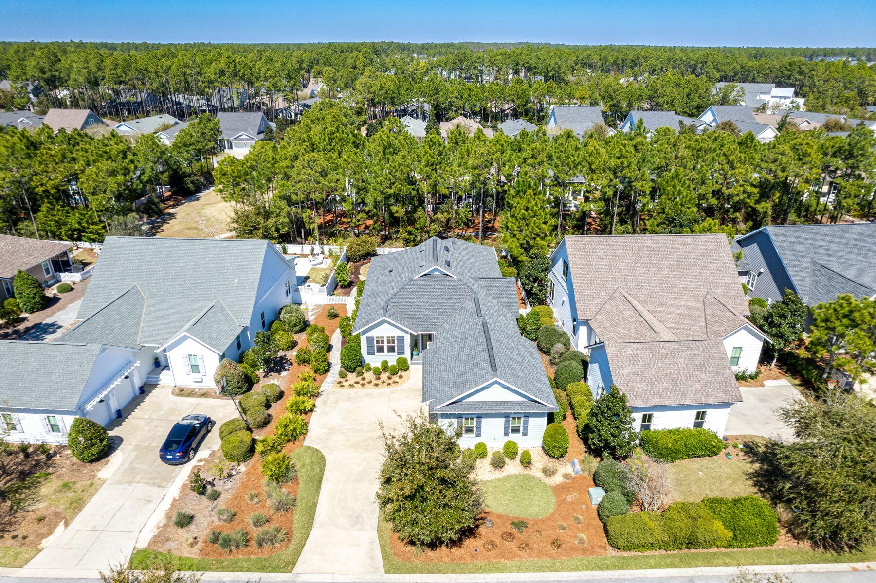 150 Medley Street Watersound, FL 32461 - Photo 22 of 30 an aerial view of residential houses with outdoor space and street view