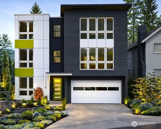 a front view of a multi story residential apartment building