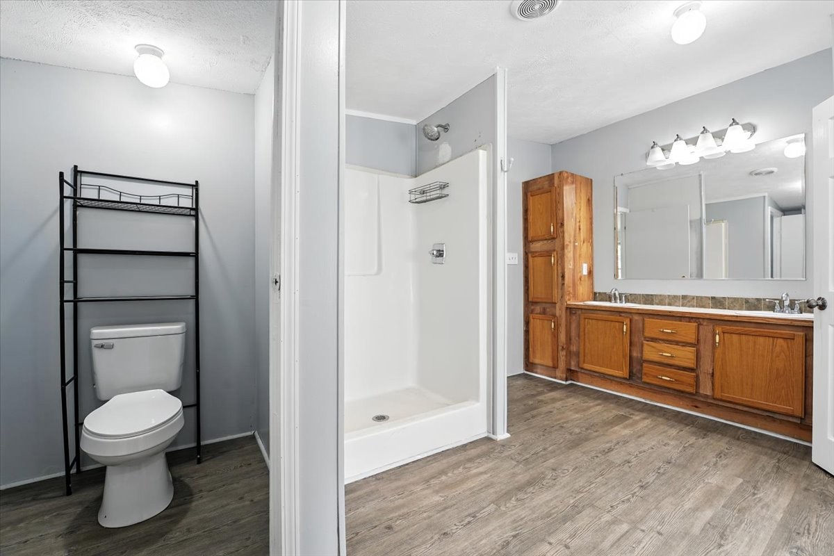 9484 Rocky Hill Road Lascassas, TN 37085 - Photo 20 of 38 a bathroom with a toilet a sink and mirror
