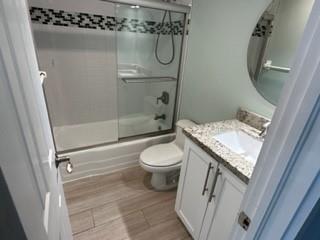 Undisclosed Address Fort Lauderdale, FL 33306 - Photo 11 of 26 a bathroom with a granite countertop sink toilet and shower