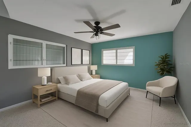 an aerial view of a city