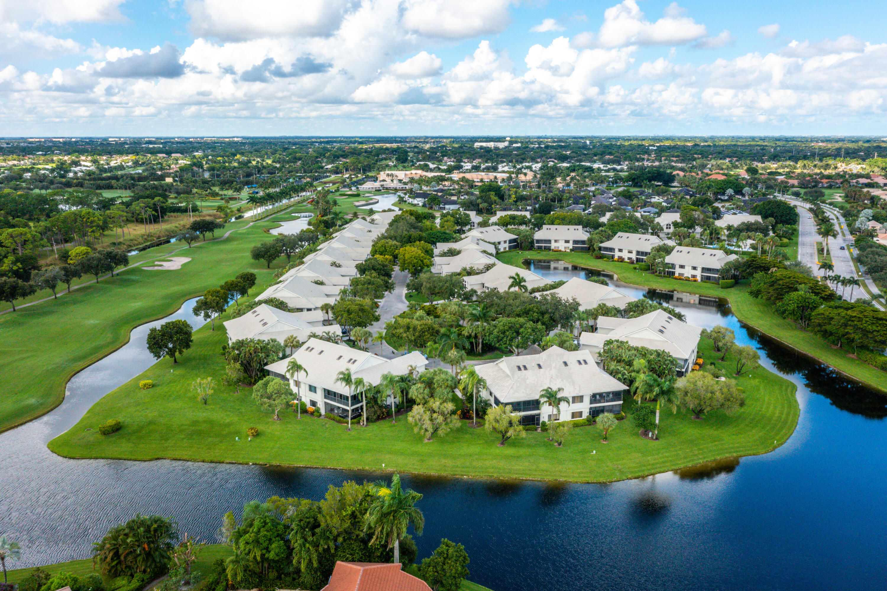 17557 Ashbourne Lane, Unit B Boca Raton, FL 33496 - Photo 35 of 41 an aerial view of a city