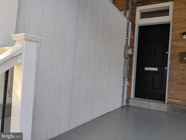 a view of front door with hallway