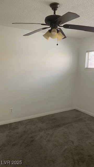 350 East Desert Inn Road, Unit B103 Las Vegas, NV 89109 - Photo 20 of 25 Bed 2 room with ceiling fan, a textured ceiling, and dark carpet