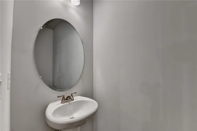 an empty room with closet