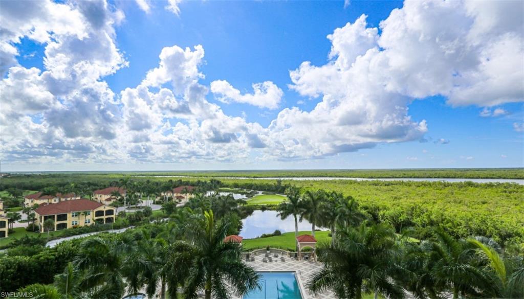 1060 Borghese Lane, Unit 603 Naples, FL 34114 - Photo 26 of 50 Birds eye view of property featuring a water view