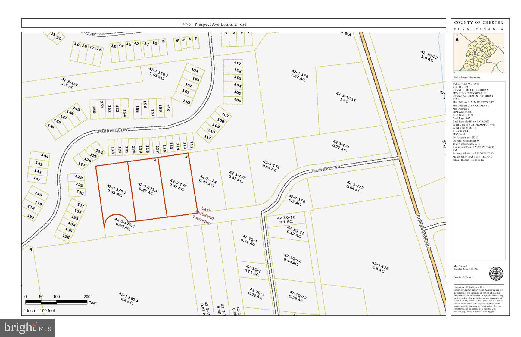 Prospect Avenue, Malvern, PA 19355 Compass