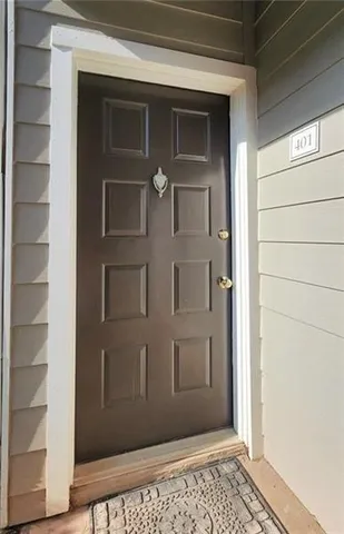 a view of an entryway door