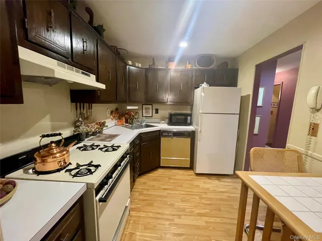 a kitchen with a sink a stove and refrigerator