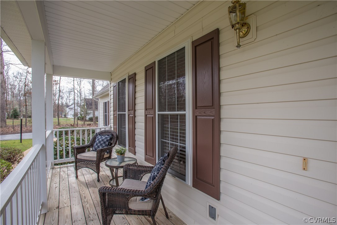 Country front porch.