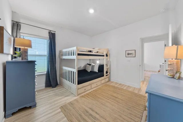 a view of livingroom with furniture and wooden floor