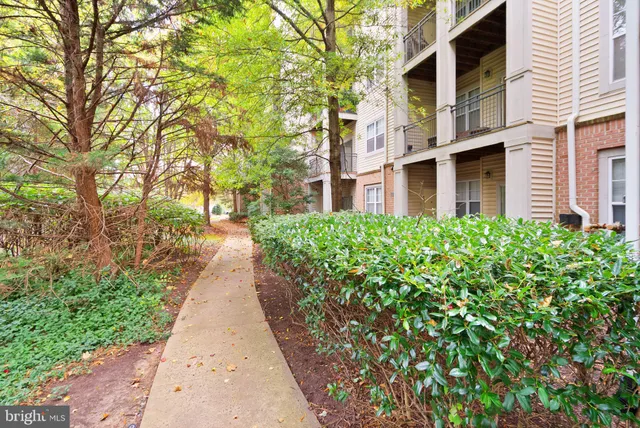 a pathway of a house with a yard