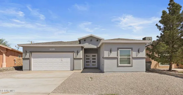 front view of a house with a outdoor space