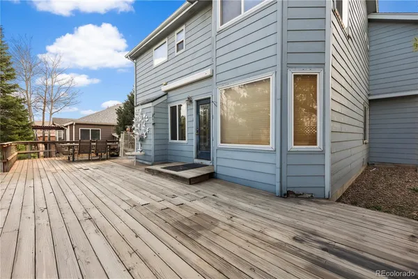 a view of a house with wooden floor