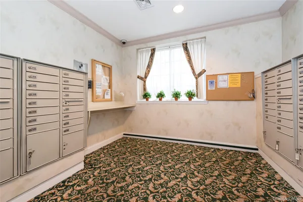 walk in closet with window and wooden floor