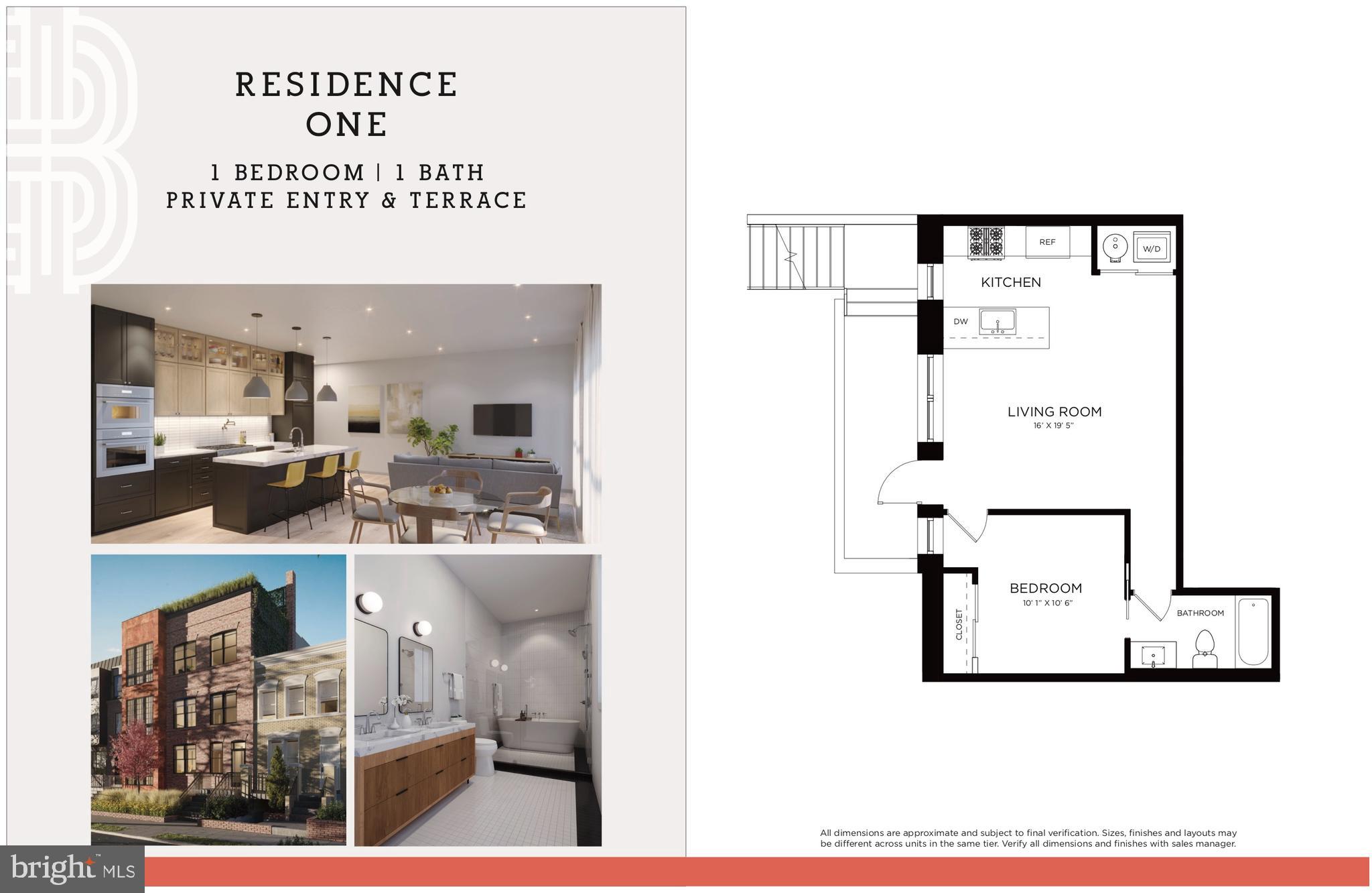 2248 Ontario Road Northwest, Unit 1 Washington, DC 20009 - Photo 22 of 23 Residence 1 Floorplan