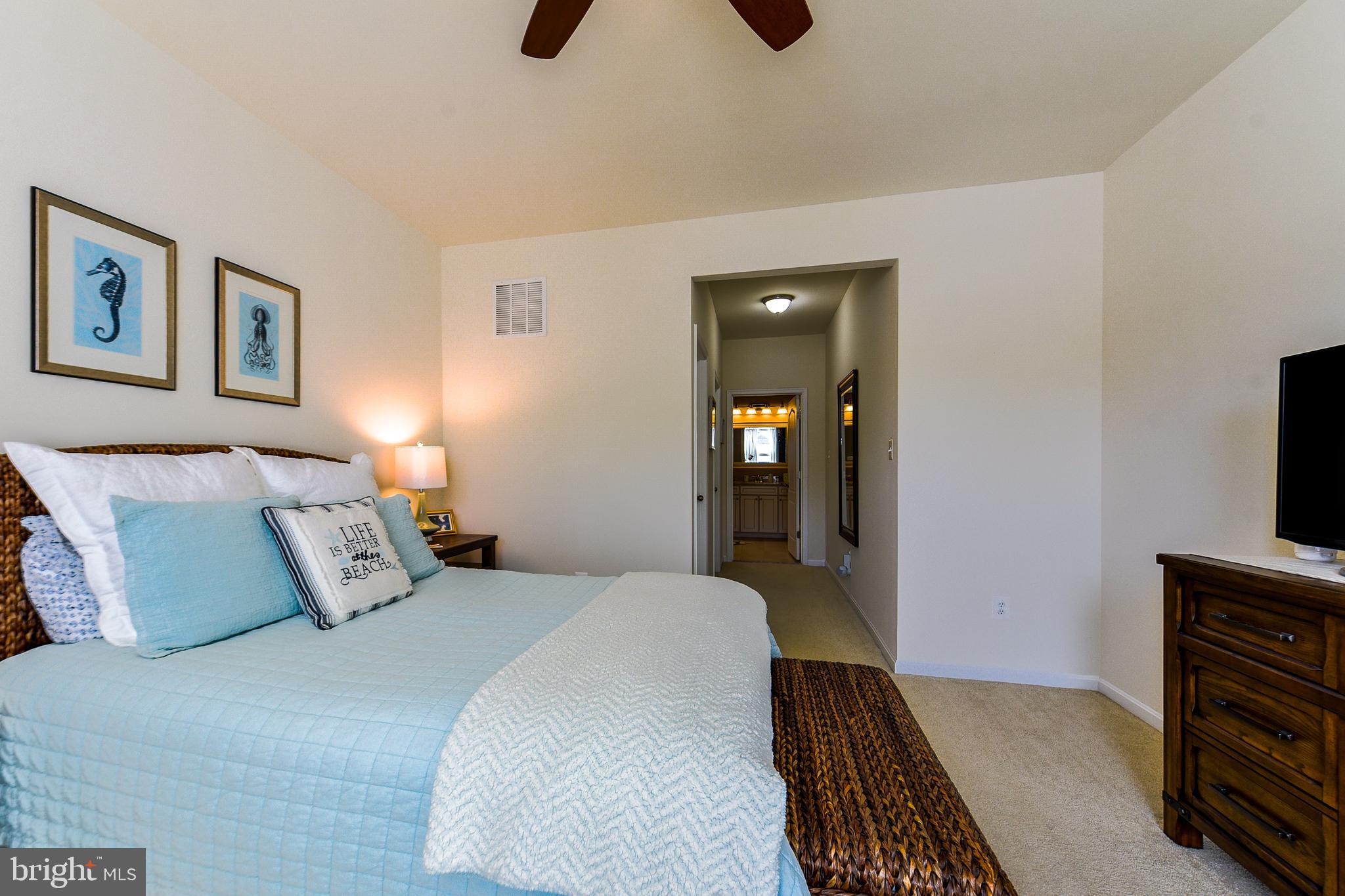 34148 Spring Brook Avenue Lewes, DE 19958 - Photo 20 of 77 a bedroom with a bed and a flat tv screen on dresser